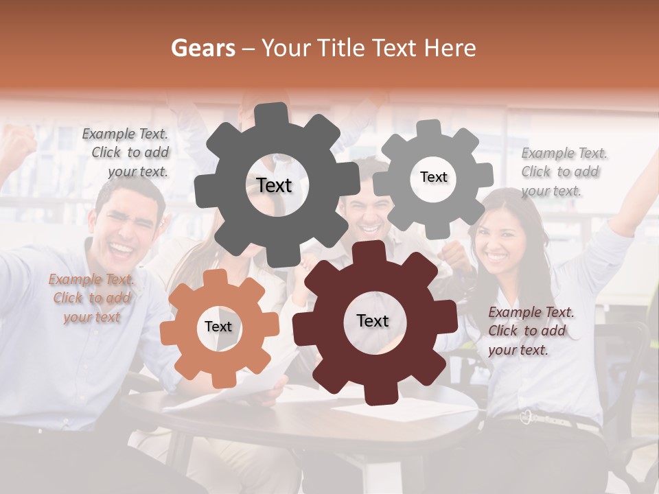 Businesspeople Adults Coworkers PowerPoint Template
