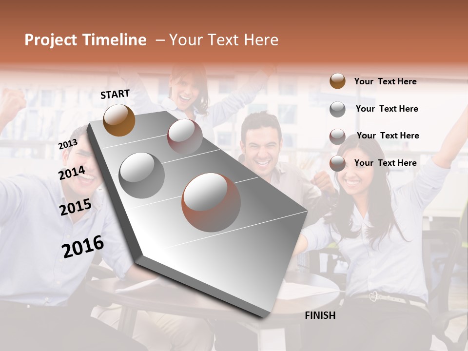 Businesspeople Adults Coworkers PowerPoint Template