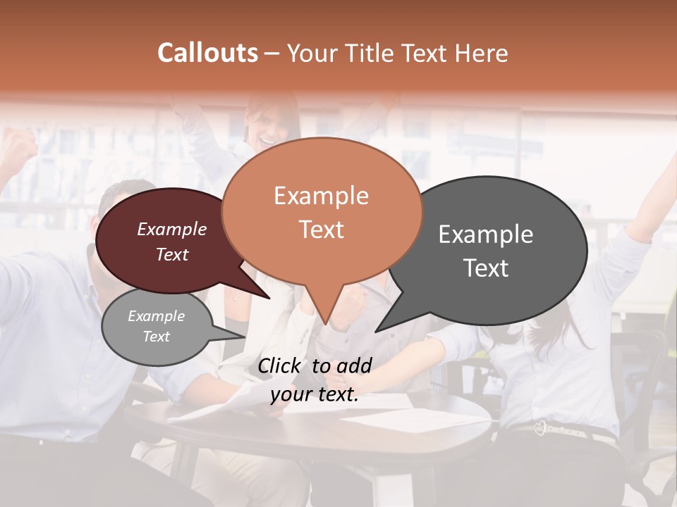 Businesspeople Adults Coworkers PowerPoint Template