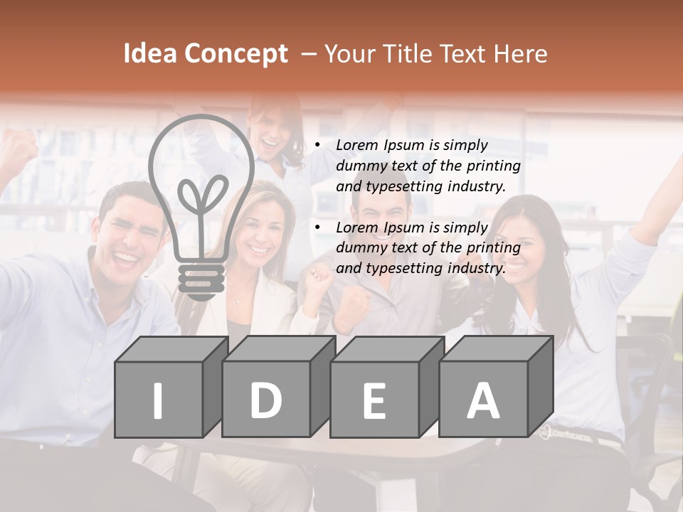 Businesspeople Adults Coworkers PowerPoint Template