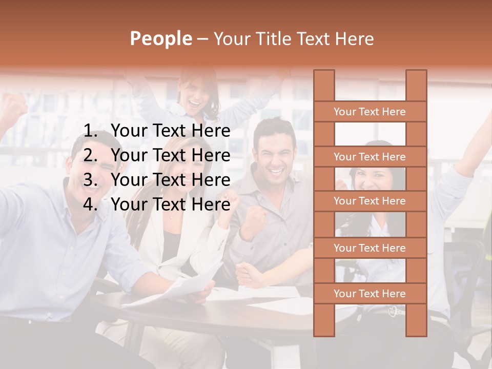 Businesspeople Adults Coworkers PowerPoint Template