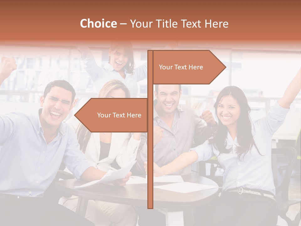 Businesspeople Adults Coworkers PowerPoint Template