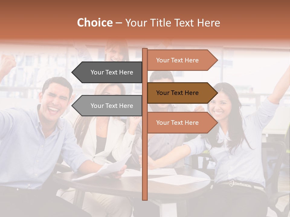 Businesspeople Adults Coworkers PowerPoint Template