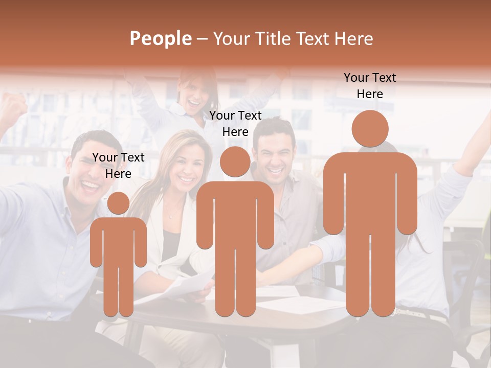 Businesspeople Adults Coworkers PowerPoint Template