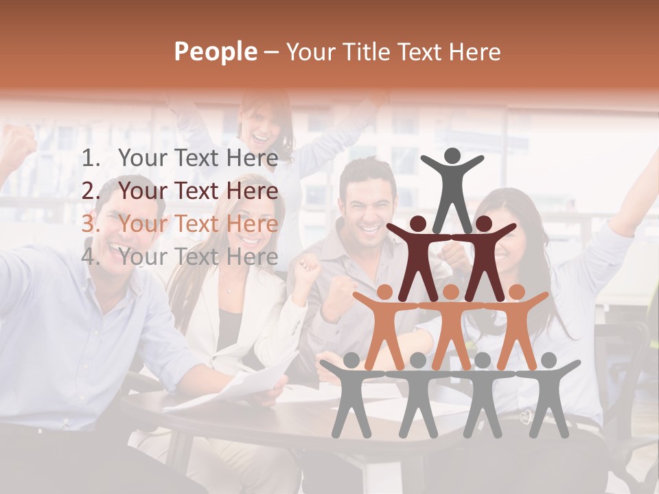 Businesspeople Adults Coworkers PowerPoint Template