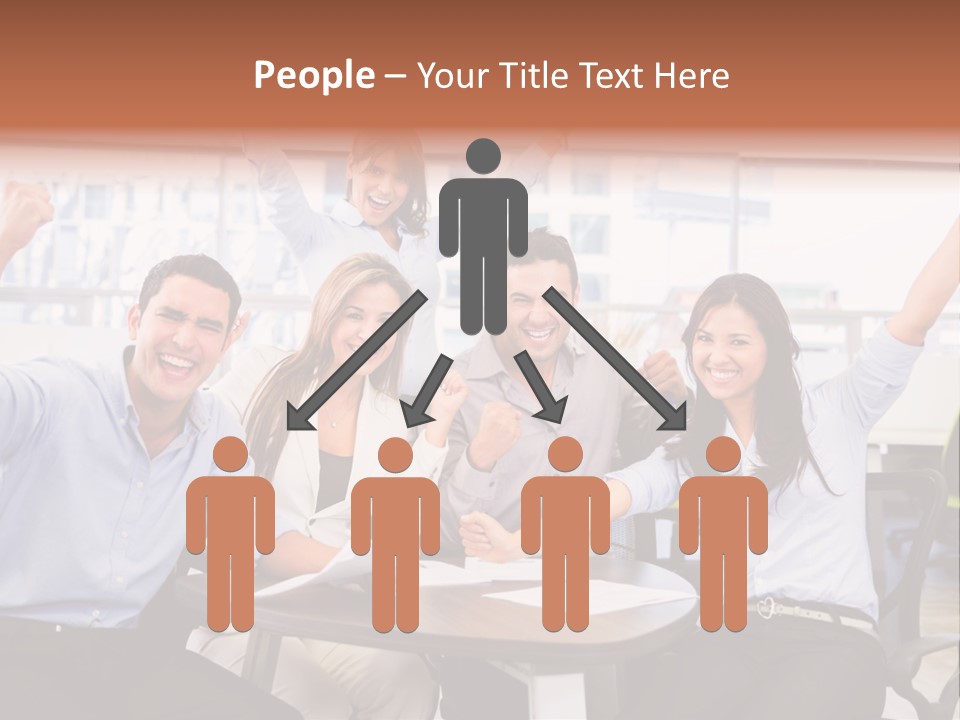 Businesspeople Adults Coworkers PowerPoint Template