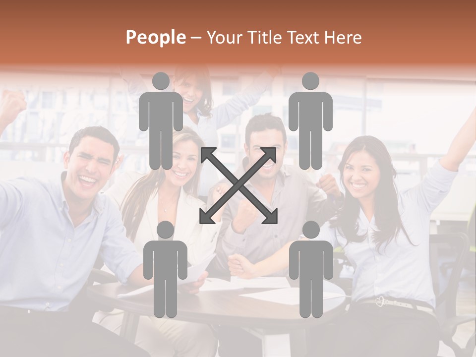 Businesspeople Adults Coworkers PowerPoint Template