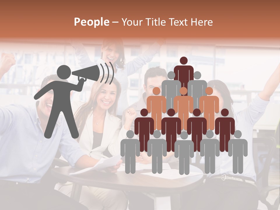 Businesspeople Adults Coworkers PowerPoint Template