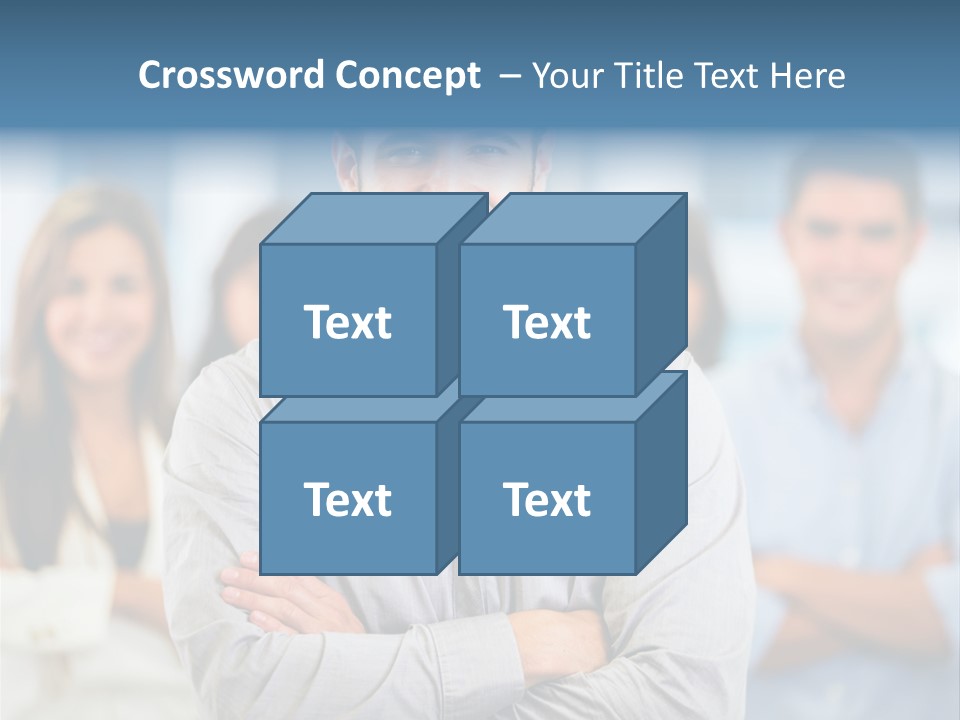 Happy Entrepreneurs Coworkers PowerPoint Template