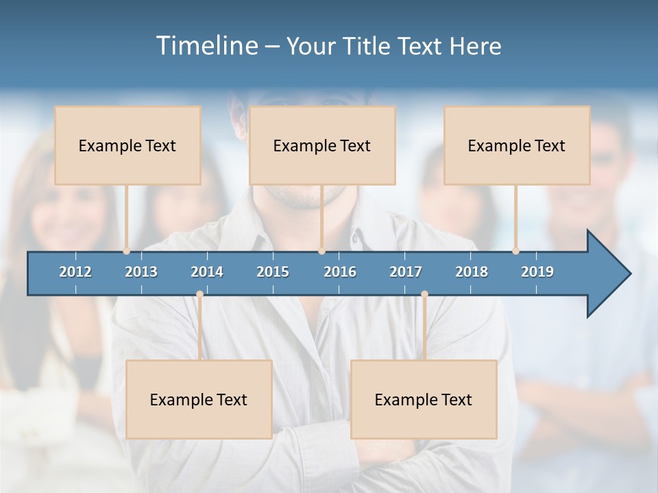 Happy Entrepreneurs Coworkers PowerPoint Template