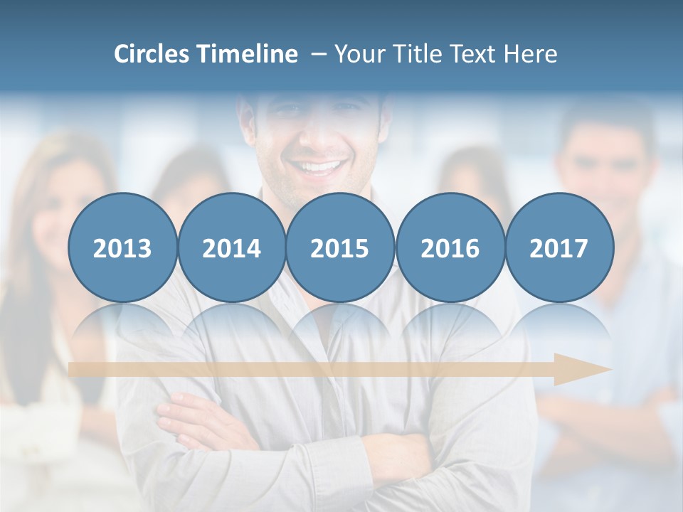 Happy Entrepreneurs Coworkers PowerPoint Template