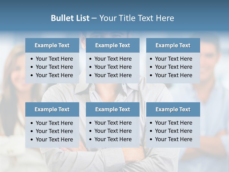 Happy Entrepreneurs Coworkers PowerPoint Template