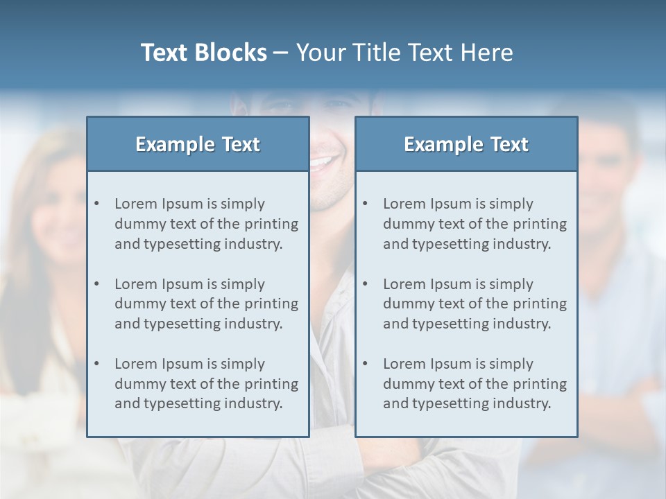 Happy Entrepreneurs Coworkers PowerPoint Template