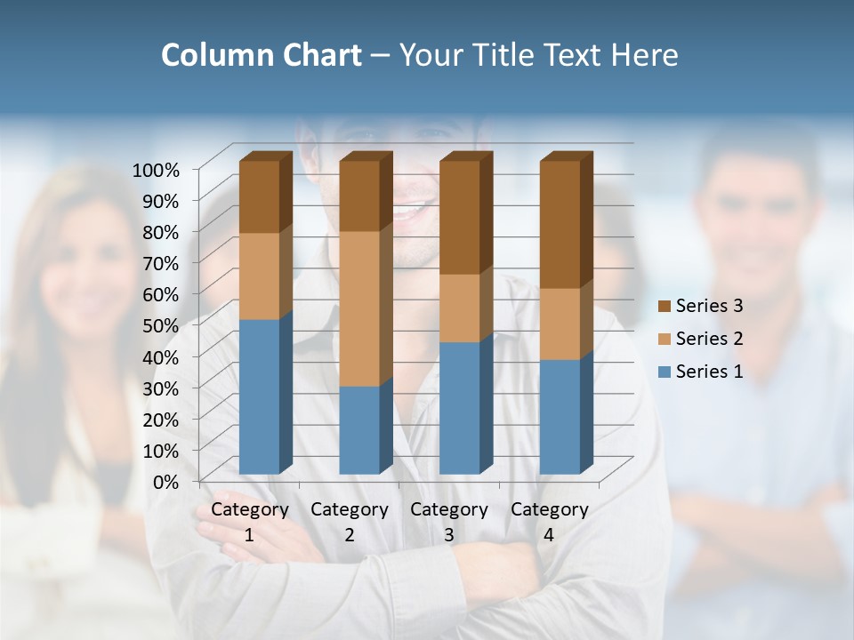 Happy Entrepreneurs Coworkers PowerPoint Template