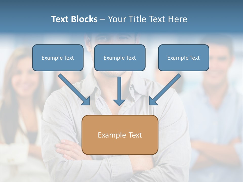 Happy Entrepreneurs Coworkers PowerPoint Template