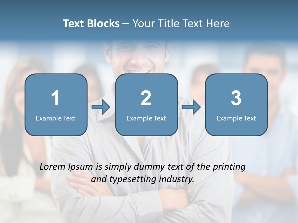 Happy Entrepreneurs Coworkers PowerPoint Template