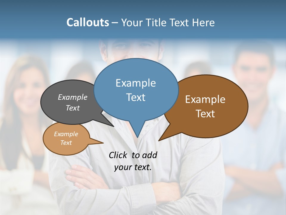 Happy Entrepreneurs Coworkers PowerPoint Template