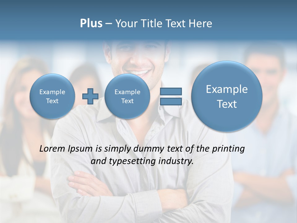 Happy Entrepreneurs Coworkers PowerPoint Template