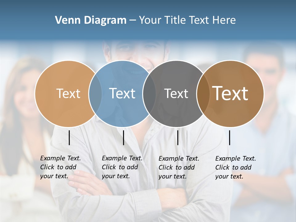 Happy Entrepreneurs Coworkers PowerPoint Template