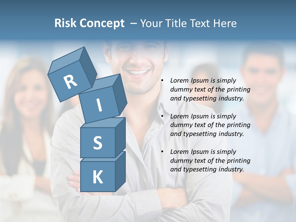 Happy Entrepreneurs Coworkers PowerPoint Template