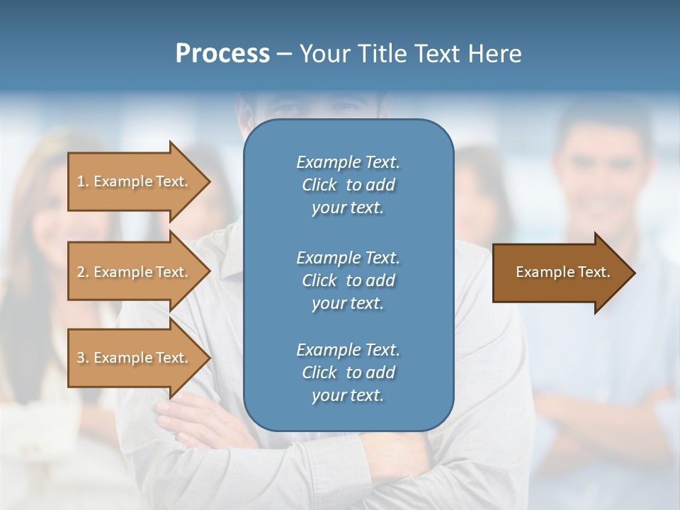 Happy Entrepreneurs Coworkers PowerPoint Template