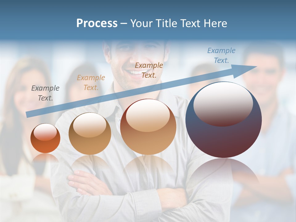 Happy Entrepreneurs Coworkers PowerPoint Template