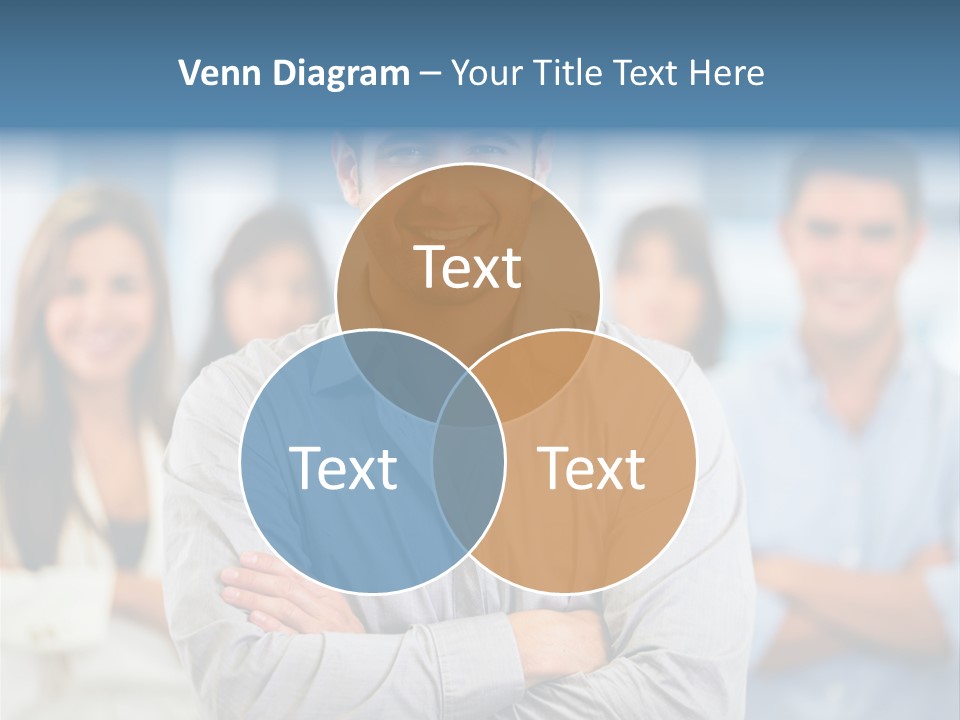 Happy Entrepreneurs Coworkers PowerPoint Template