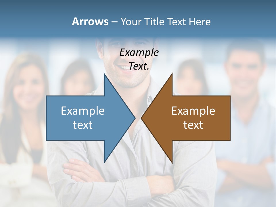 Happy Entrepreneurs Coworkers PowerPoint Template