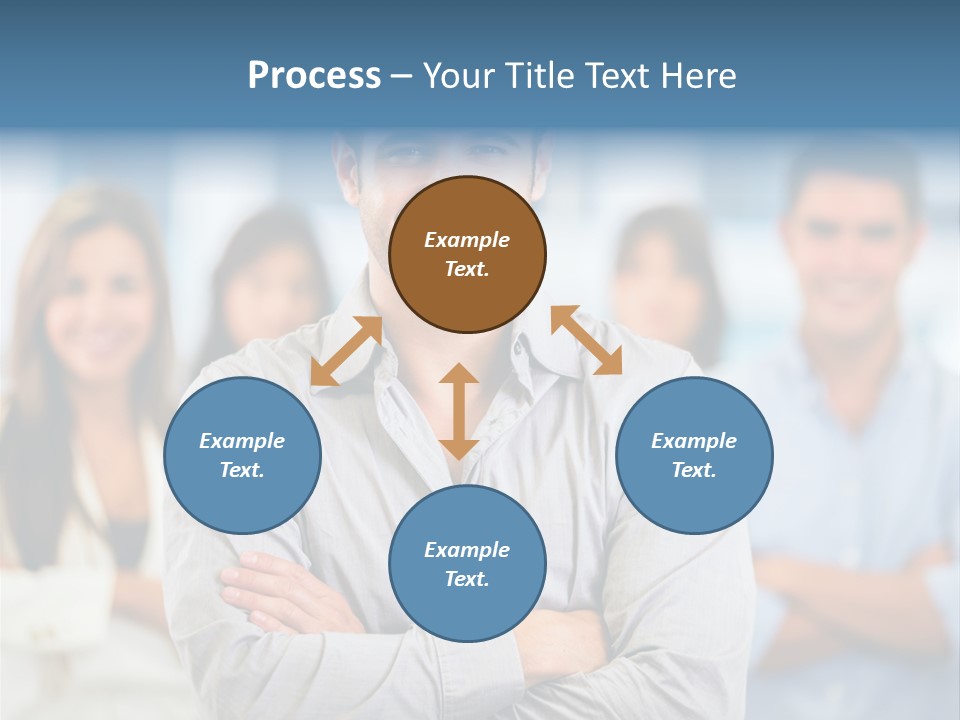Happy Entrepreneurs Coworkers PowerPoint Template