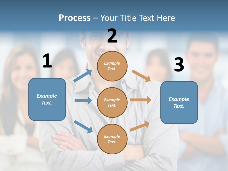 Happy Entrepreneurs Coworkers PowerPoint Template
