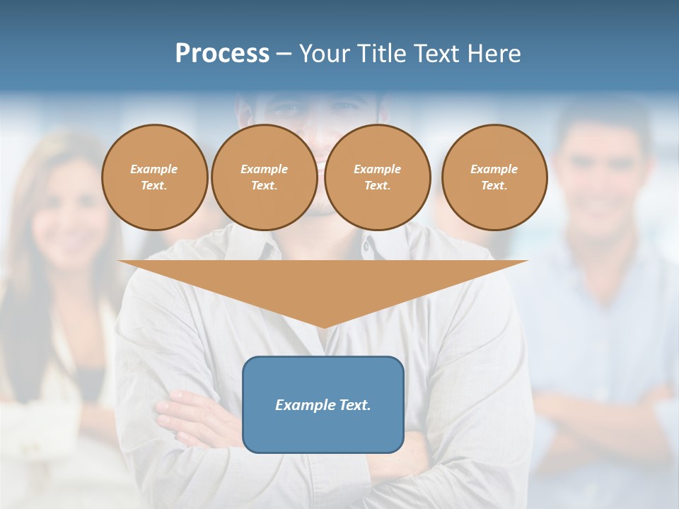 Happy Entrepreneurs Coworkers PowerPoint Template