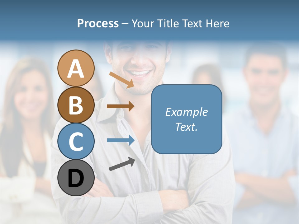 Happy Entrepreneurs Coworkers PowerPoint Template