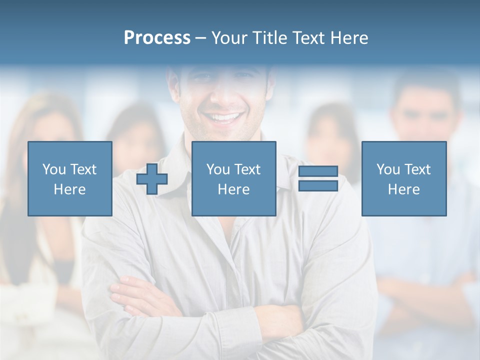 Happy Entrepreneurs Coworkers PowerPoint Template