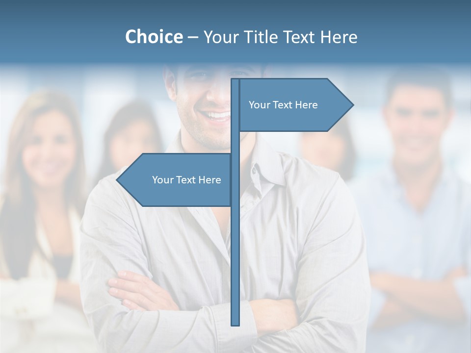 Happy Entrepreneurs Coworkers PowerPoint Template