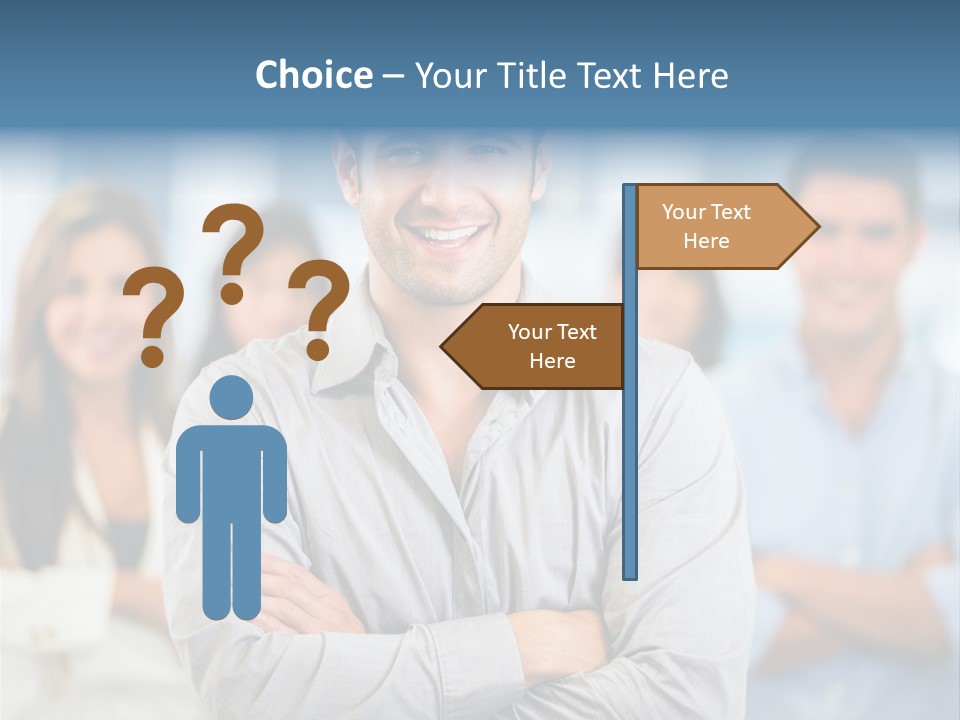 Happy Entrepreneurs Coworkers PowerPoint Template