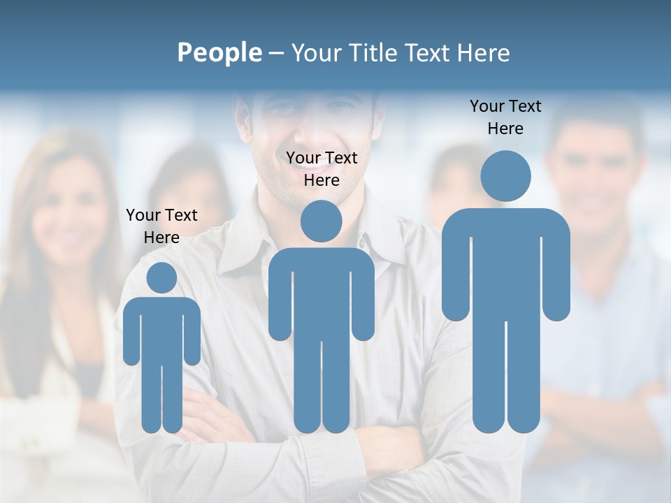 Happy Entrepreneurs Coworkers PowerPoint Template