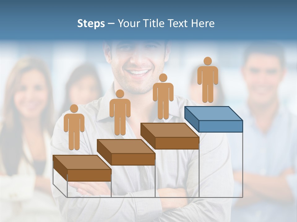 Happy Entrepreneurs Coworkers PowerPoint Template