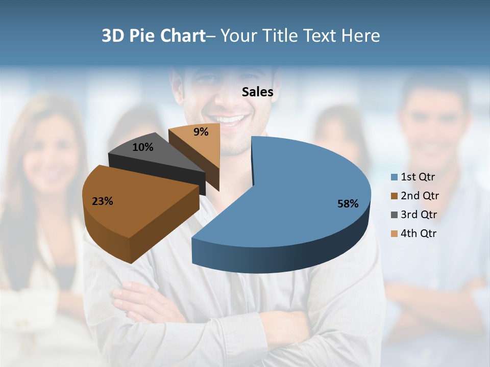 Happy Entrepreneurs Coworkers PowerPoint Template