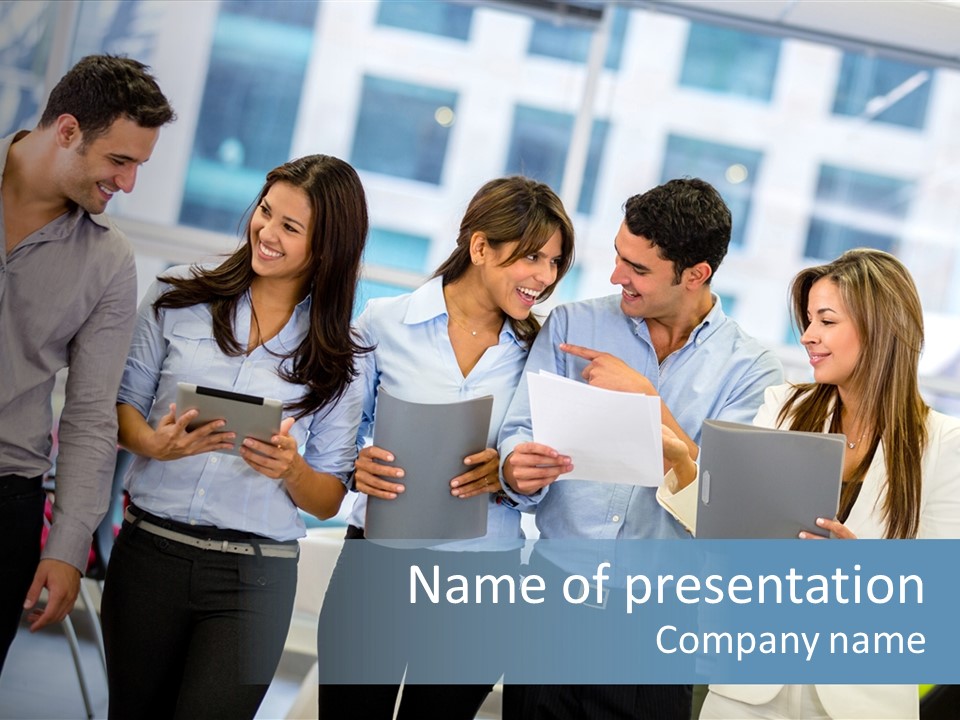 Hispanic People Entrepreneurs PowerPoint Template