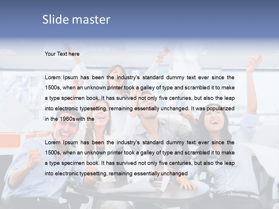 Triumph Smile Office PowerPoint Template