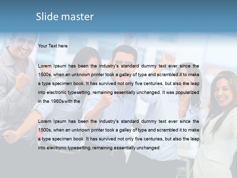 People Celebration Winners PowerPoint Template