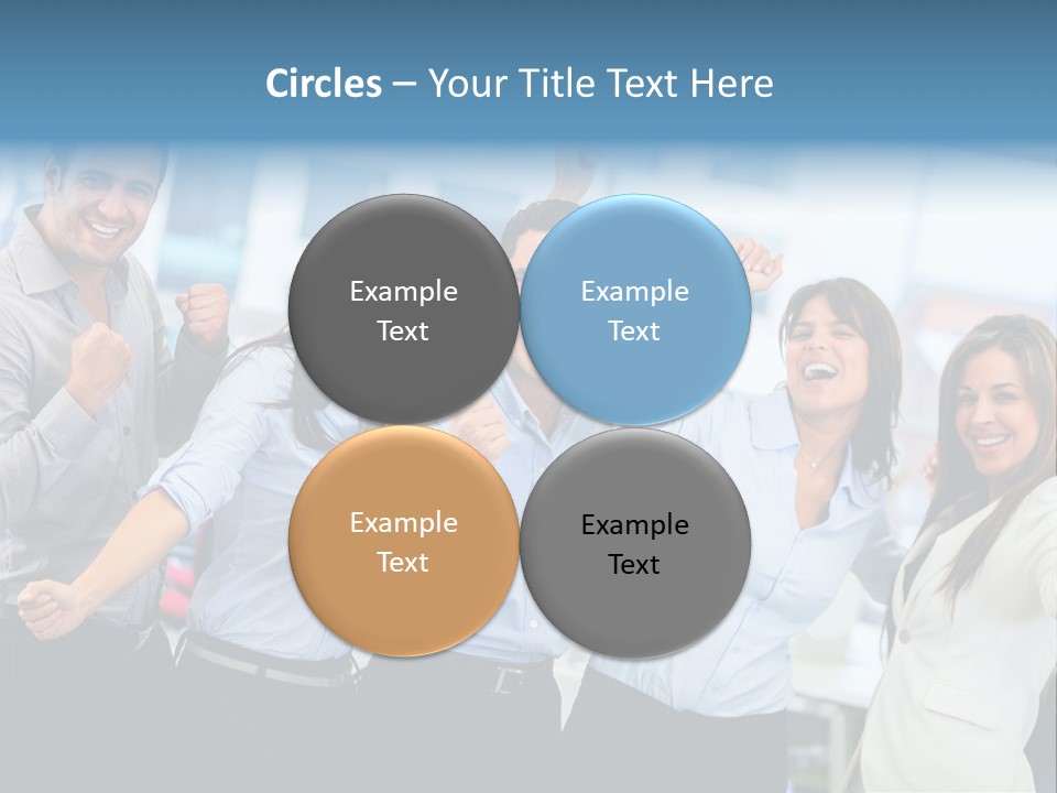 People Celebration Winners PowerPoint Template
