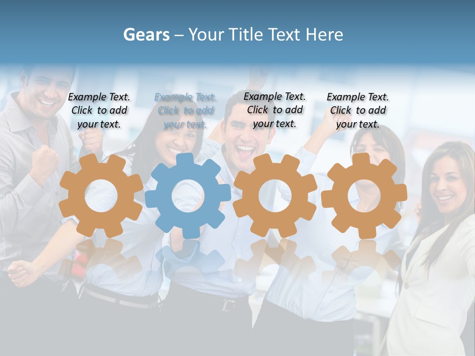 People Celebration Winners PowerPoint Template