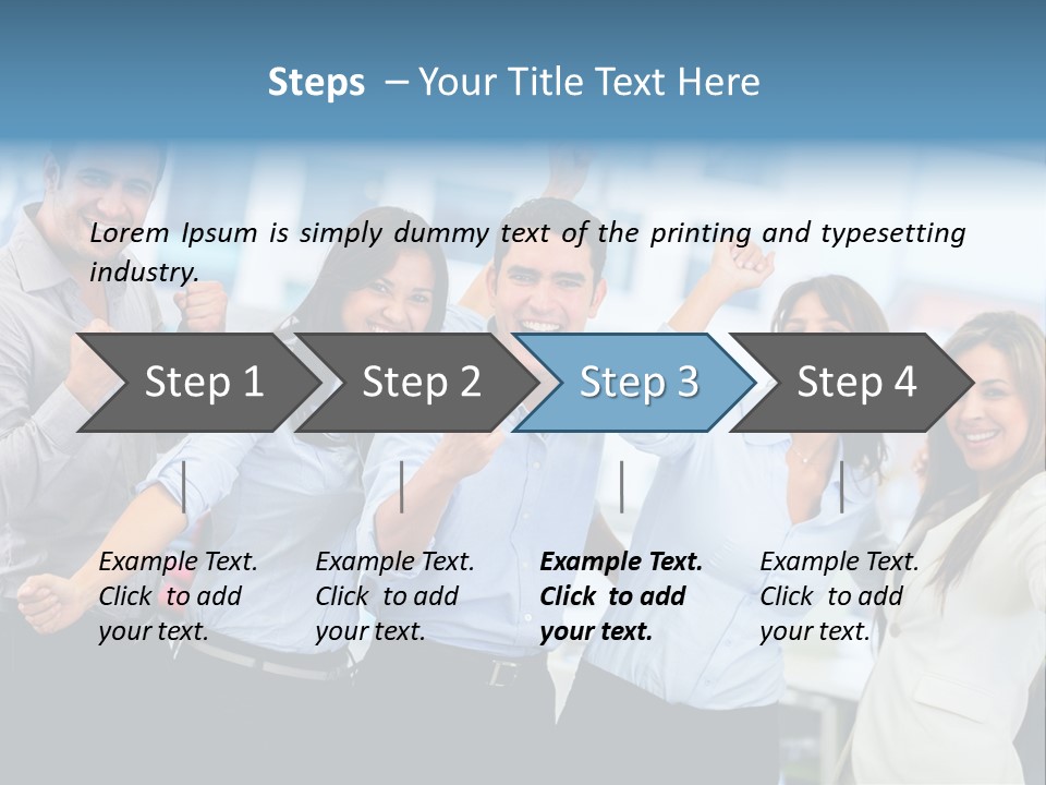 People Celebration Winners PowerPoint Template