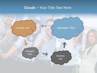 People Celebration Winners PowerPoint Template