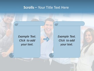 People Celebration Winners PowerPoint Template