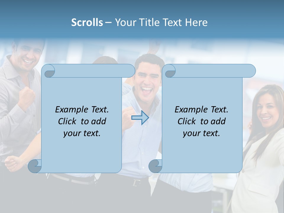 People Celebration Winners PowerPoint Template