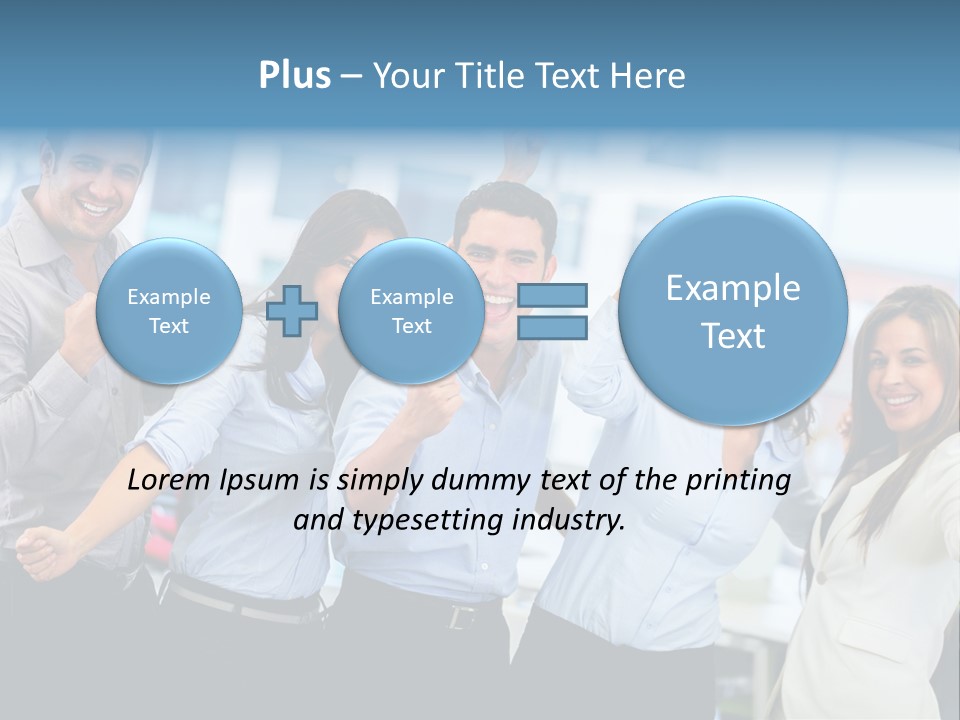 People Celebration Winners PowerPoint Template