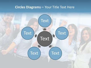 People Celebration Winners PowerPoint Template