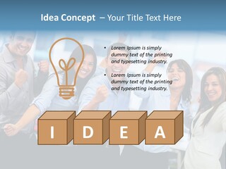 People Celebration Winners PowerPoint Template